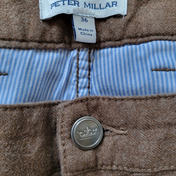 Peter Millar Mountainside Flannel Five-Pocket Pant Size 36 – Gently Worn - Picture 5 of 8